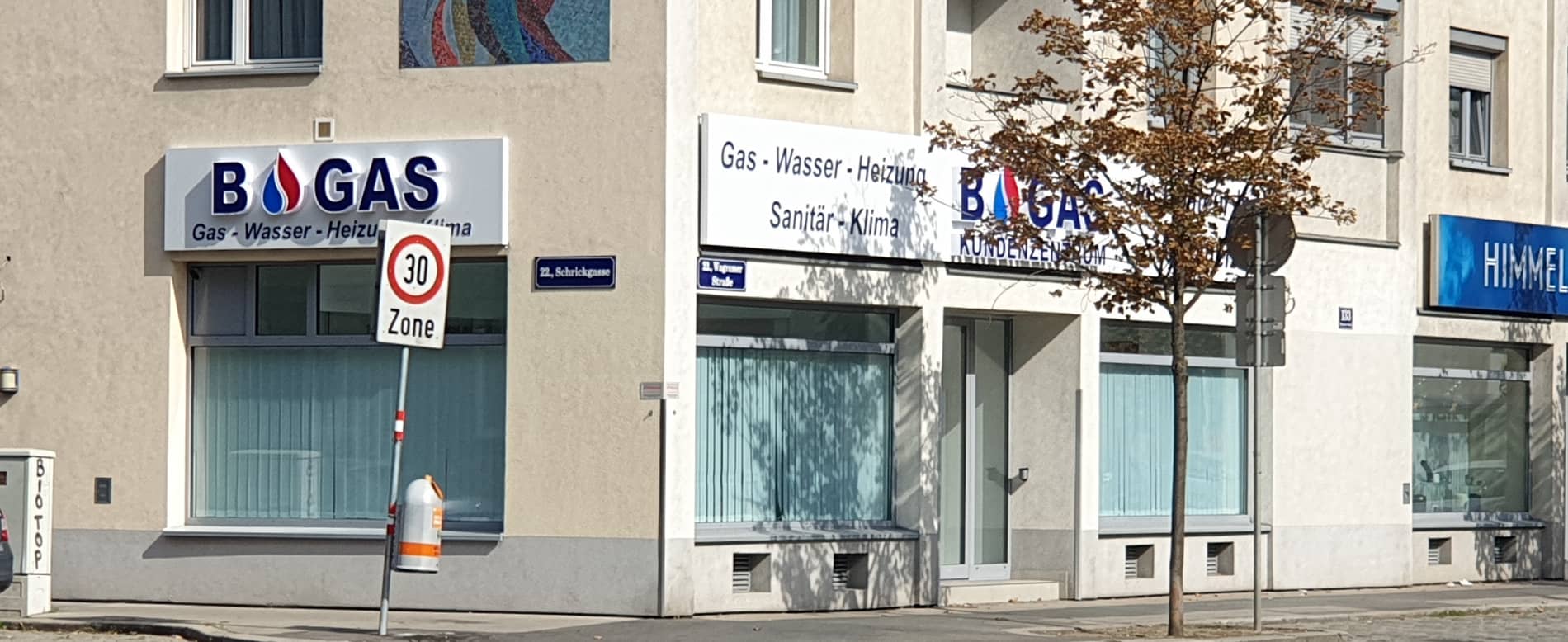 Geschäftslokal Wien B-GAS Installateur